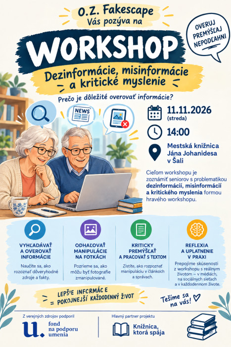 Worskhop mediálnej gramotnosti Fakescape